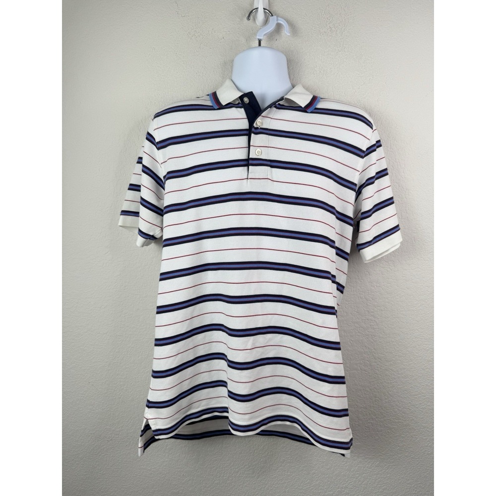 Brooks Brothers St Andrews Links Striped Polo Shirt Men’s M Golf Preppy Nautical
